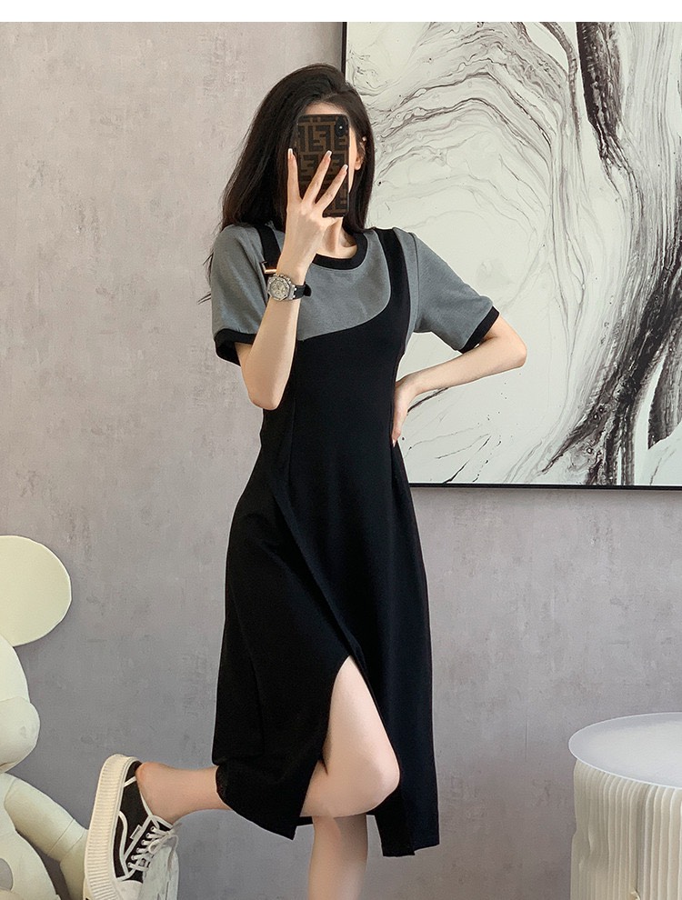 ĐẦM BODY THUN PHỐI MÀU CAO CẤP
